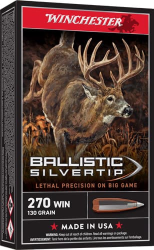 WINCHESTER SUPREME 270 WIN – 130GR SILVER-TIP 20RD 10BX/CS