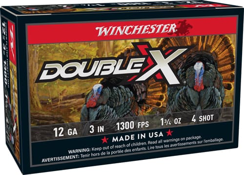 WINCHESTER DOUBLE-X 12GA 3″ – 1-3/4OZ #4 10RD 10BX/CS
