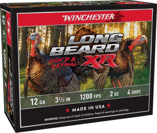 WINCHESTER LONG BEARD XR 12GA – 3.5″ 2OZ #4 10RD 10BX/CS