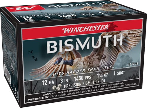 WINCHESTER BISMUTH 12GA 3″ – 1-3/8OZ #1 15RD 10BX/CS