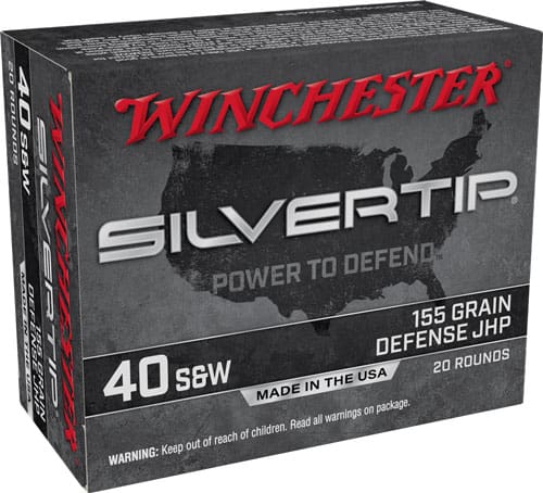 WINCHESTER SILVERTIP 40 SW – 155GR HP 20RD 10BX/CS