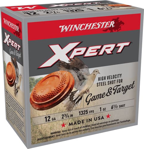 WINCHESTER XPERT STEEL 12GA – 2.75″ 1OZ #6.5 25RD 10BX/CS
