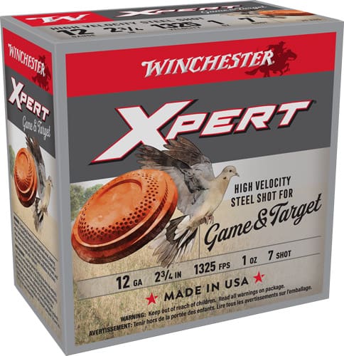 WINCHESTER XPERT STEEL 12GA – 2.75″ 1OZ #7 25RD 10BX/CS