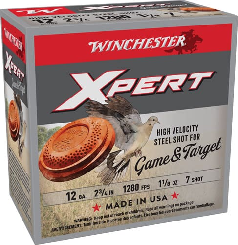 WINCHESTER XPERT STEEL 12GA – 2.75″ 1-1/8OZ #6 25RD 10BX/CS