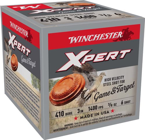 WINCHESTER XPERT STEEL 410 3″ – 3/8OZ #6 25RD 10BX/CS