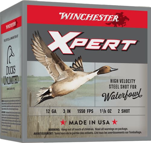 WINCHESTER XPERT STEEL 12GA 3″ – 1-1/8OZ #2 1550FPS 25RD 10BX/C