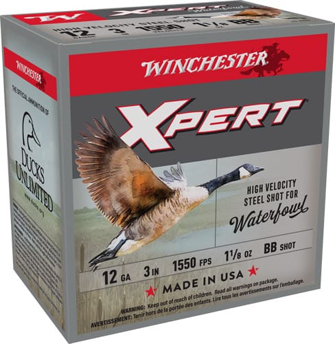 WINCHESTER XPERT STEEL 12GA 3″ – 1-1/8OZ #BB 1550FPS 25RD 10B/C