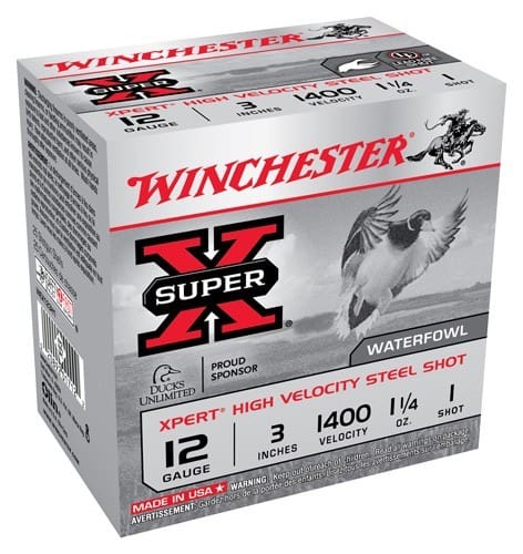 WINCHESTER XPERT STEEL 12GA 3″ – 1-1/4OZ #1 1400FPS 25RD 10BX/C