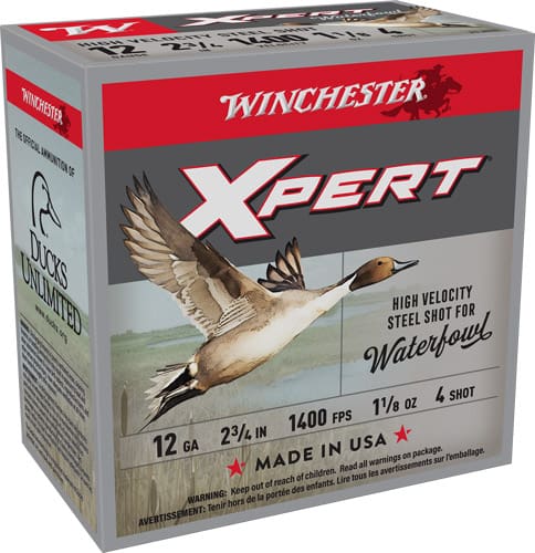 WINCHESTER XPERT 12GA 2.75″ – 1-1/8OZ #4 1400FPS 25RD 10BX/C