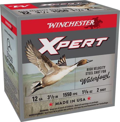 WINCHESTER XPERT STEEL 12GA – 3.5″ 1-3/8OZ #2 25RD 10BX/CS