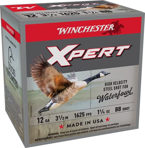 WINCHESTER XPERT STEEL 12GA – 3.5″ 1-1/40Z #BB 25RD 10BX/CS