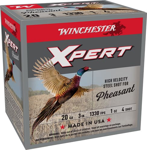 WINCHESTER XPERT STEEL 20GA – 3″ 1OZ #4 25RD 10BX/CS