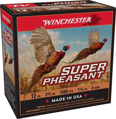 WINCHESTER SUPER PHEASANT 12GA – 1-3/8OZ #6 25RD 10BX/CS