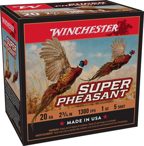 WINCHESTER SUPER PHEASANT 20GA – 1OZ #5 1300FPS 25RD 10BX/CS
