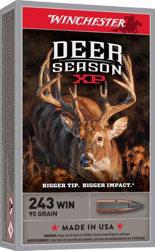 WINCHESTER DEER SEASON XP – 243 WIN 95GR JSP 20RD 10BX/CS