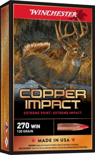 WINCHESTER COPPER IMPACT 270 – WSM 130GR XP 20RD 10BX/CS