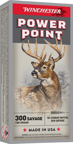 WINCHESTER SUPER-X 300 SAVAGE – 150GR POWER POINT 20RD 10BX/CS