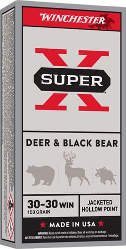 WINCHESTER SUPER-X 30-30 WIN – 150GR JHP 20RD 10BX/CS
