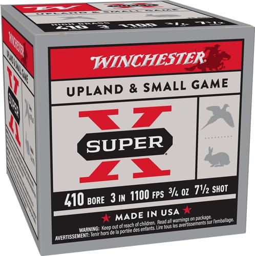 WINCHESTER SUPER-X 410 3″ – 3/4OZ #7.5 25RD 10BX/CS