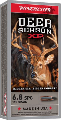 WINCHESTER DEER SEASON 6.8 SPC – 115GR EXTREME PT 20RD 10BX/CS