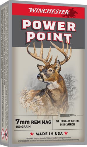 WINCHESTER SUPER-X 7MM REM MAG – 150GR POWER POINT 20RD 10BX/CS