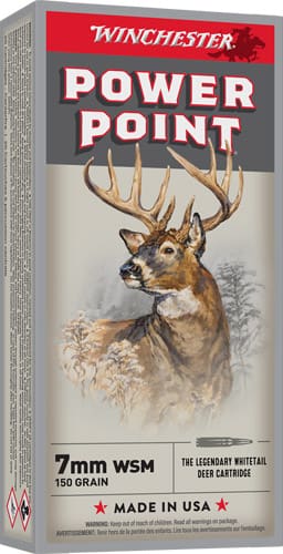 WINCHESTER SUPER-X 7MM WSM – 150GR POWER POINT 20RD 10BX/CS