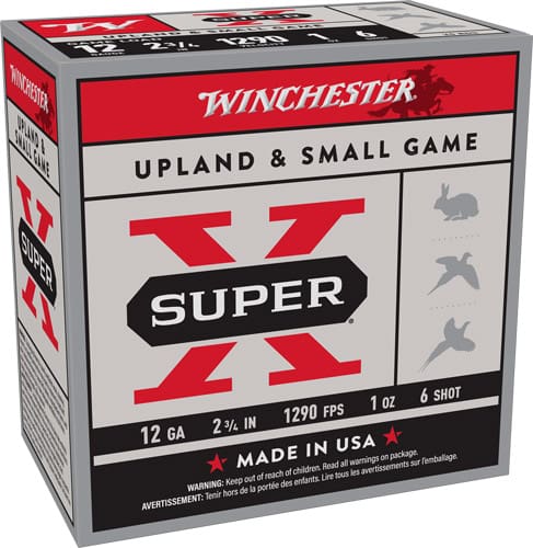 WINCHESTER SUPER-X 12GA 2.75″ – 1OZ #6 1290FPS 250RD CASE LOT