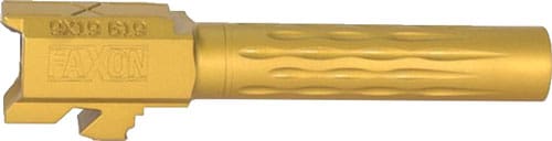 FAXON FITS GLOCK 19 BARREL 9MM – FLAME FLUTED NON THREADED TIN