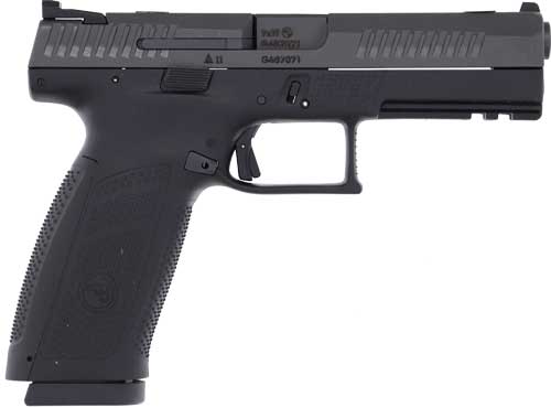 CZ P-10 F 9MM FS 10RD – REVERSIBLE MAG CATCH BLACK