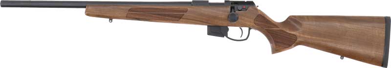 ANSCHUTZ 1761L D HB 17HMR – 20″ BLUED/WALNUT CLASSIC LH