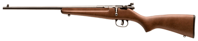 SAVAGE RASCAL YOUTH SINGLESHOT – 22LR LH ACCU TRIG BLUED/HWOOD