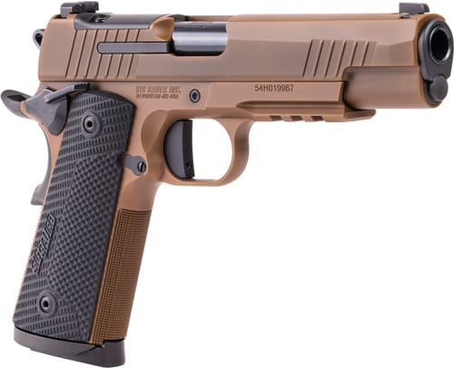 SIG 1911 X 45ACP 5″ XRAY3 – OR (2)8RD G10 STEEL COYOTE