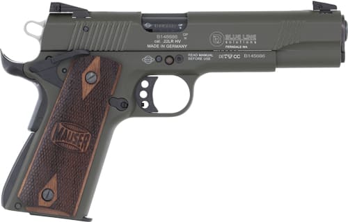BL MAUSER 1911 22LR 10-SHOT – WALNUT GRIPS THREADED BBL ODG