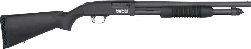 MOSSBERG 590S 12GA 18.5″ 9RD – 1.75″-3″ MATTE BLUE SYNTHETIC