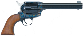 EAA BOUNTY HUNTER 45LC 7.5″ – FS CASE COLORED/BLUED WOOD