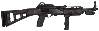 HI-POINT CARBINE 9MM BLACK – W/FORWARD GRIP & FLASHLIGHT