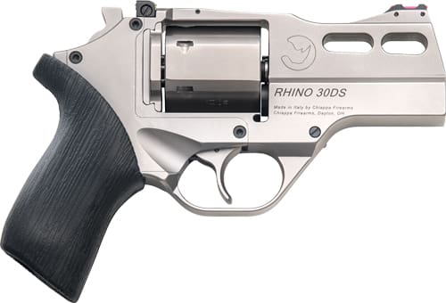 CHIAPPA RHINO 30SA 357MAG – 3″ ADJ. SIGHT CHROME/RUBBER