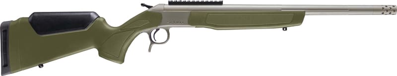CVA SCOUT TD V3 450BM 22″ – STAINLESS/OD GREEN SYNTHETIC