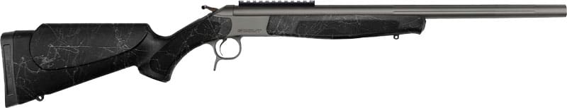 CVA SCOUT TD 350 LEGEND 20″ – W/RAIL TUNGSTEN/BLK WEB