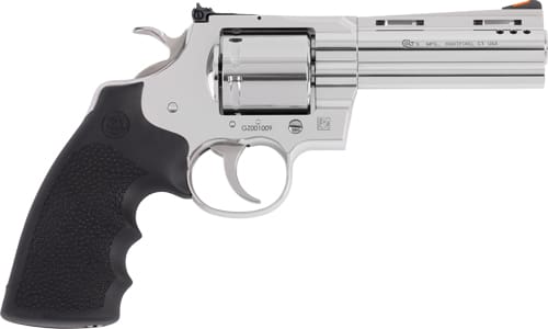 COLT GRIZZLY 357MAG 4.25″ 6RD – POLISHED STAINLESS HOGUE GRIPS