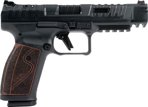 CANIK SFx RIVAL-S 9MM 5″ OR – AS DARK SIDE ROSEWOOD 18RD MAG