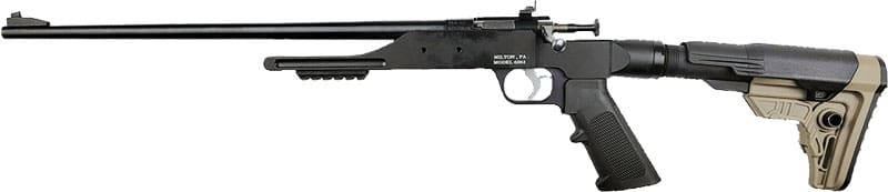 CRICKETT RIFLE G2 22LR BLUED/ – BLACK SYNTH LEFT HAND W/RAIL
