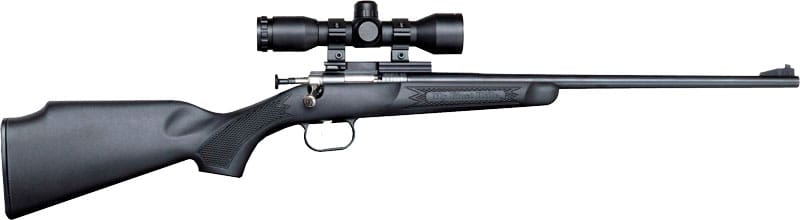 CRICKETT RIFLE G2 22LR BLUED/ - BLACK SYNTH W/SCOPE AND CASE - Image 2