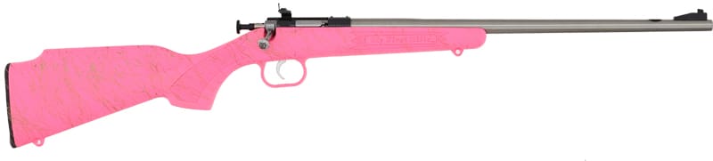 CRICKETT RIFLE G2 22LR PINK – SYNTHETIC/GOLD WEB STAINLESS