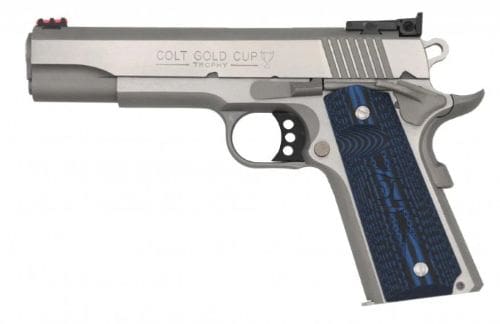 COLT GOLD CUP LITE 38 SUPER – BLUED STAINLESS G10 GRIPS