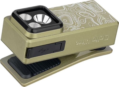 OLIGHT OCLIP ULTRA 530 LUMENS – RECHARGEABLE OLIVE TOPO