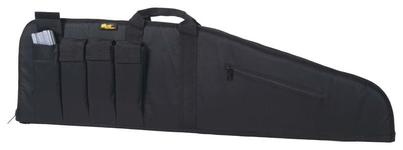 US PEACEKEEPER 40″ MSR CASE BL – 4 MAG POUCHES 600 DENIER BLACK
