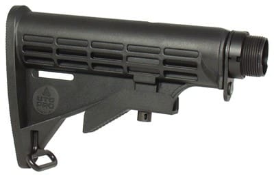 UTG STOCK ASSEMBLY AR-15 BLACK – 6 POSITION MIL-SPEC