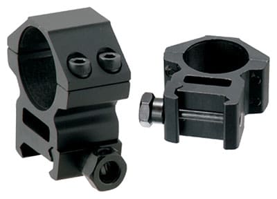 UTG RINGS 1″ MEDIUM PROFILE – MATTE BLACK PICATINNY/WEAVER