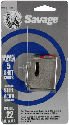 SAVAGE MAGAZINE 93 SERIES – .22WMR/.17HMR 5RD STAINLESS